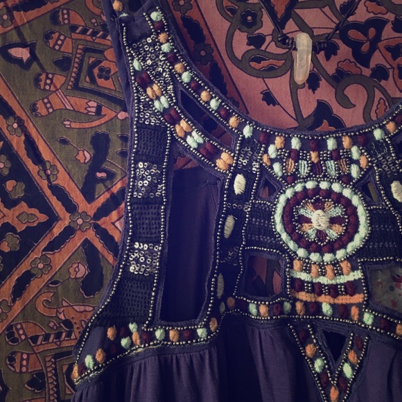 •SOLD• Free People Vision Quest Beaded Top