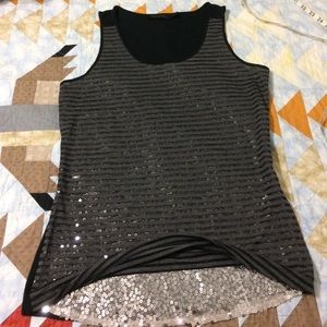 The Limited stretch tank top sequin size M.