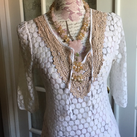 Solitare shirt cream and tan