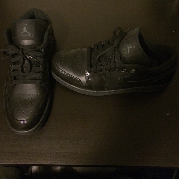 Black Jordan sneakers