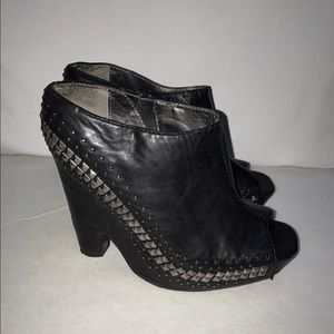 Sam Edelman Black Wedge Sandals