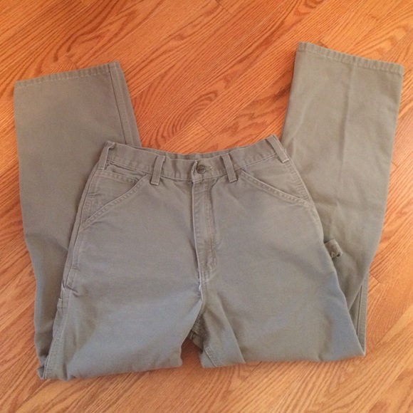 ⚒CARHARTT WASHED DUCK WORK DUNGAREES SIZE 28