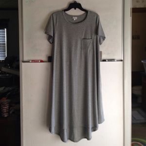 LuLaRoe Carly grey dress