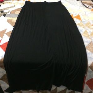 The Loft maxi skirt black no slit.