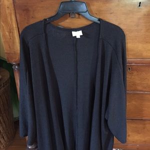 Lularoe Lindsay Kimono - Black - Never Worn
