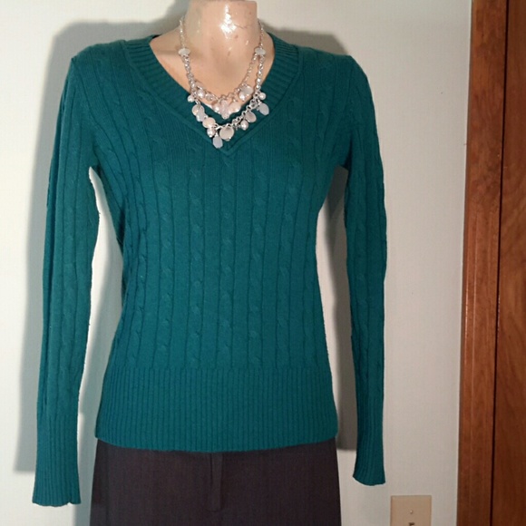 Cable wool blend Loft Sweater-small