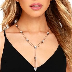 Lulu's Gold Rhinestone Necklace