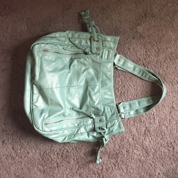 Burneo light/medium green purse - Picture 1 of 4