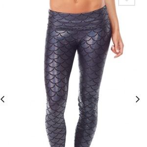 Emily Hsu "Onyx Shimmers" yoga dance leggings