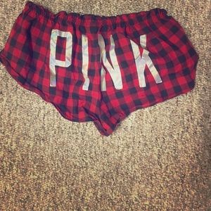 PINK Flannel PJ shorts