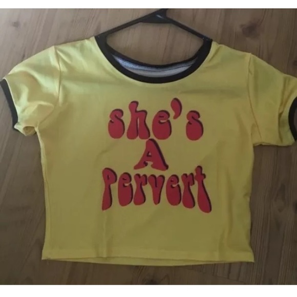 1 day flash sale❤️She's a Pervert Crop Top - Picture 2 of 2
