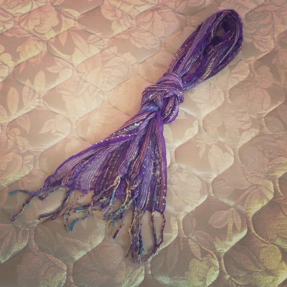 Purple scarf