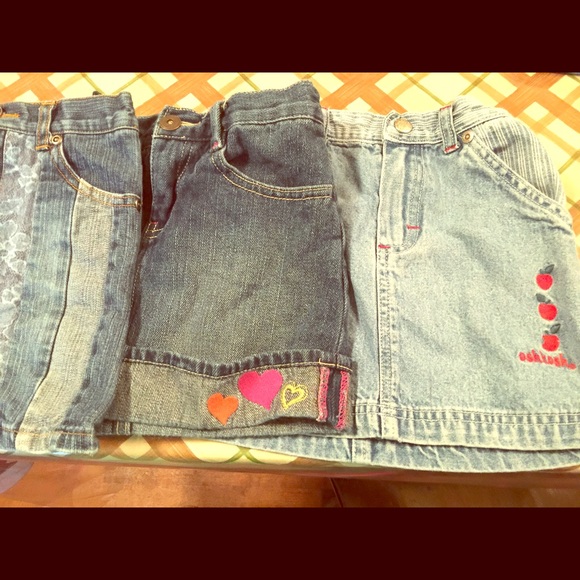 Girls denim skirts (3)