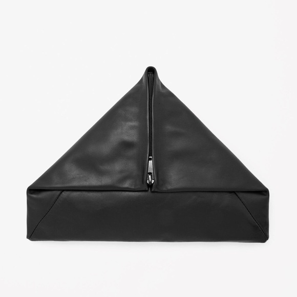 Triangle Leather Clutch