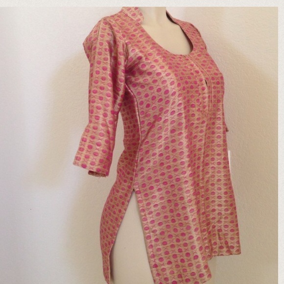 ❤Golden pink tunic top - Picture 2 of 3