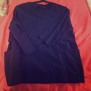 Dark blue top from Zara