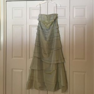 Strapless bridesmaid dress