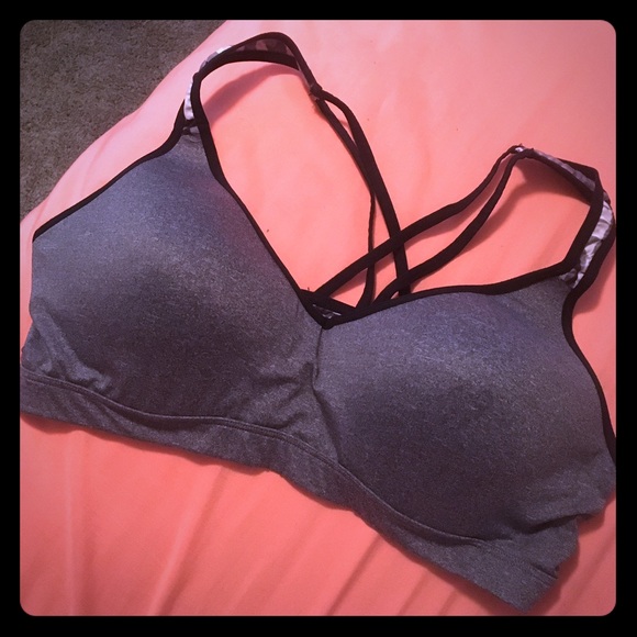 Gray Sports Bra