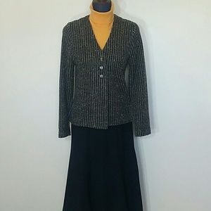 Windridge black and cream wool acrylic jacket