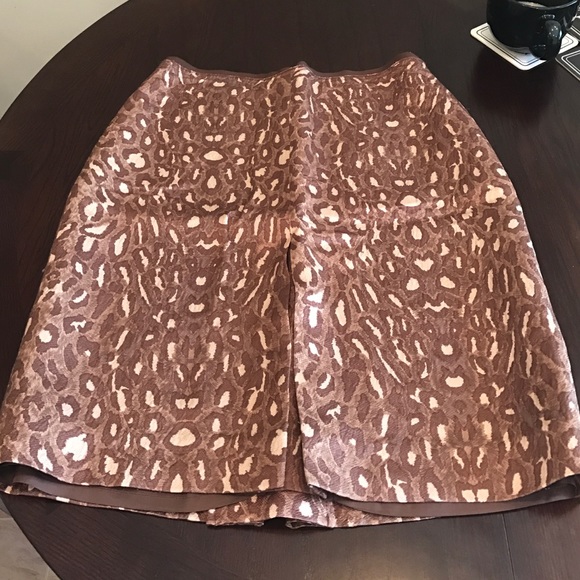BCBG Leopard skirt