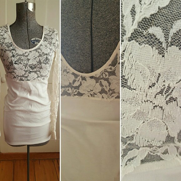 White Lace Mini Dress