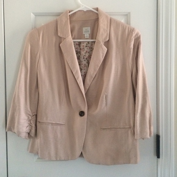 Pale pink Lauren Conrad blazer-size 8