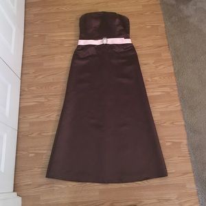 Strapless floor length dress