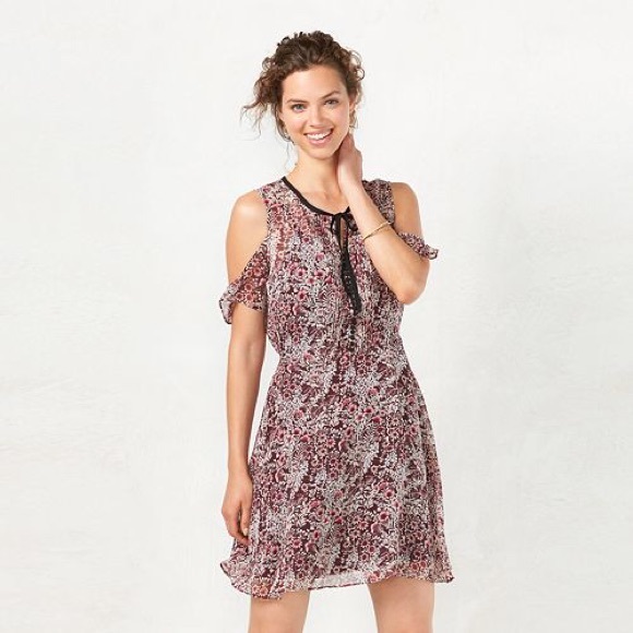 SOLD OUT LC Lauren Conrad Cold Shoulder Dress - Picture 5 of 5