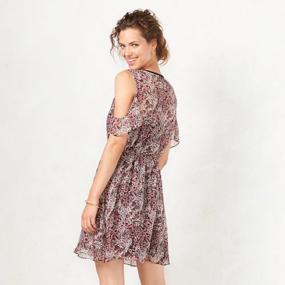 SOLD OUT LC Lauren Conrad Cold Shoulder Dress - Picture 2 of 5