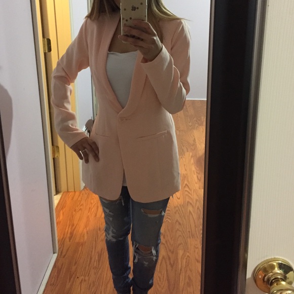 Blush blazer