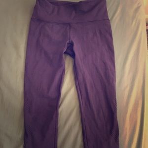 Purple Lululemon mesh tights