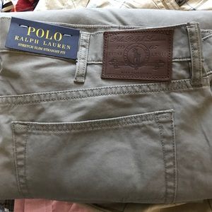 Men's polo gray pants