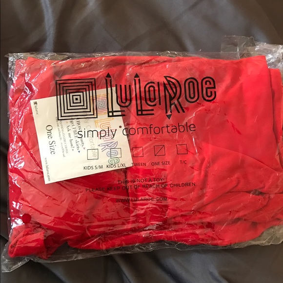 Red LuLaroe leggings- One size