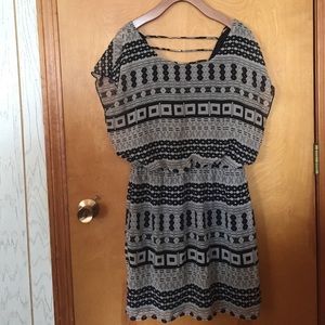Aztec print dress