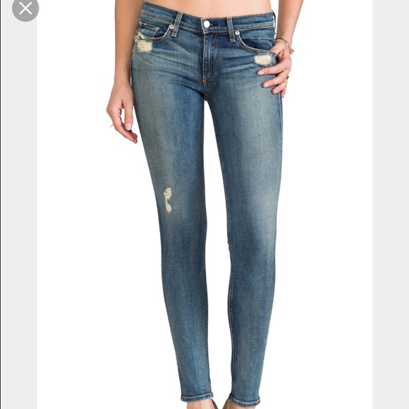 Rag and bone skinny jeans "destroyed"