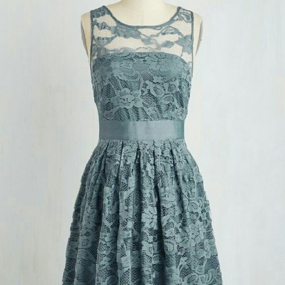 ModCloth Dresses & Skirts - ❌sold❌ When the Night Comes Dress in Smoke