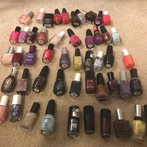 Lot of 50 used nail polishes