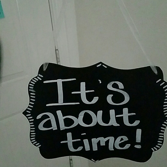 Hanging chalkboard sign