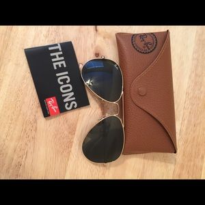 Authentic 58 mm Ray Ban aviators