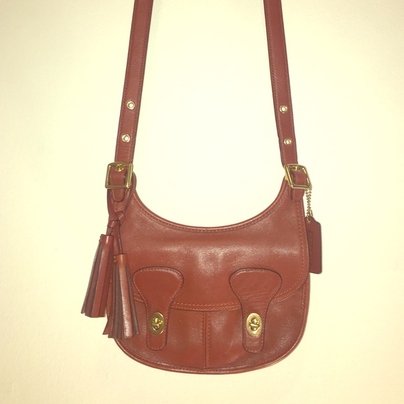 Genuine Leather Coach Crossbody Bag