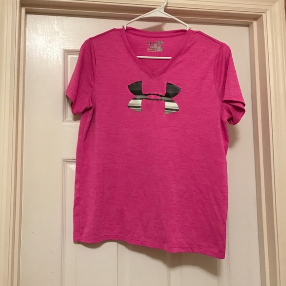 Under Armour pink T shirt