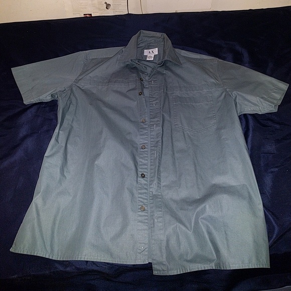 (Sold) Armani Exchange Short Sleeve Button Down - Picture 1 of 4