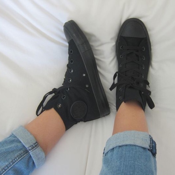 All black Converse