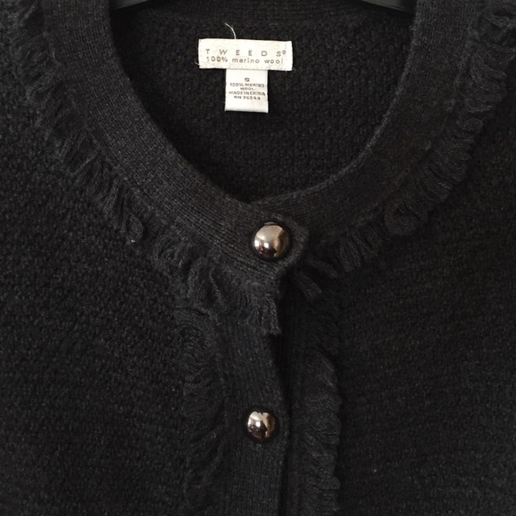 Dark Grey/ black wool cardigan never worn