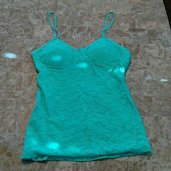 NWOT Candies mint green tank top