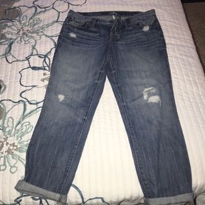 Boyfriend loft ripped jeans