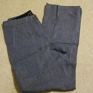 Never worn! Linen pants with side pockets