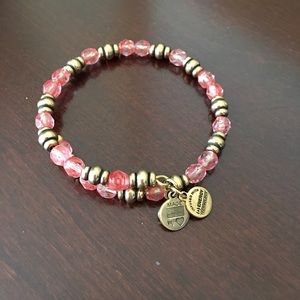 Alex & Ani Pink Beaded Bracelet