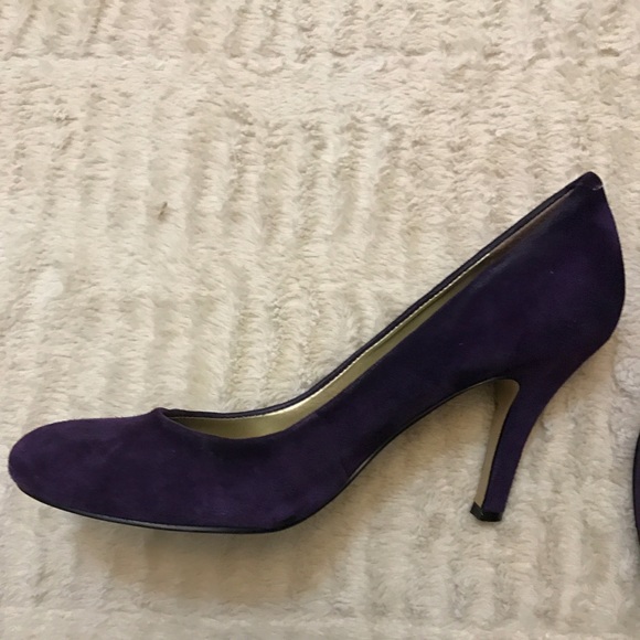 Purple Suede Heels