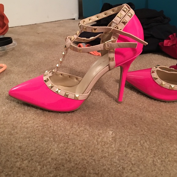 Hot pink heels